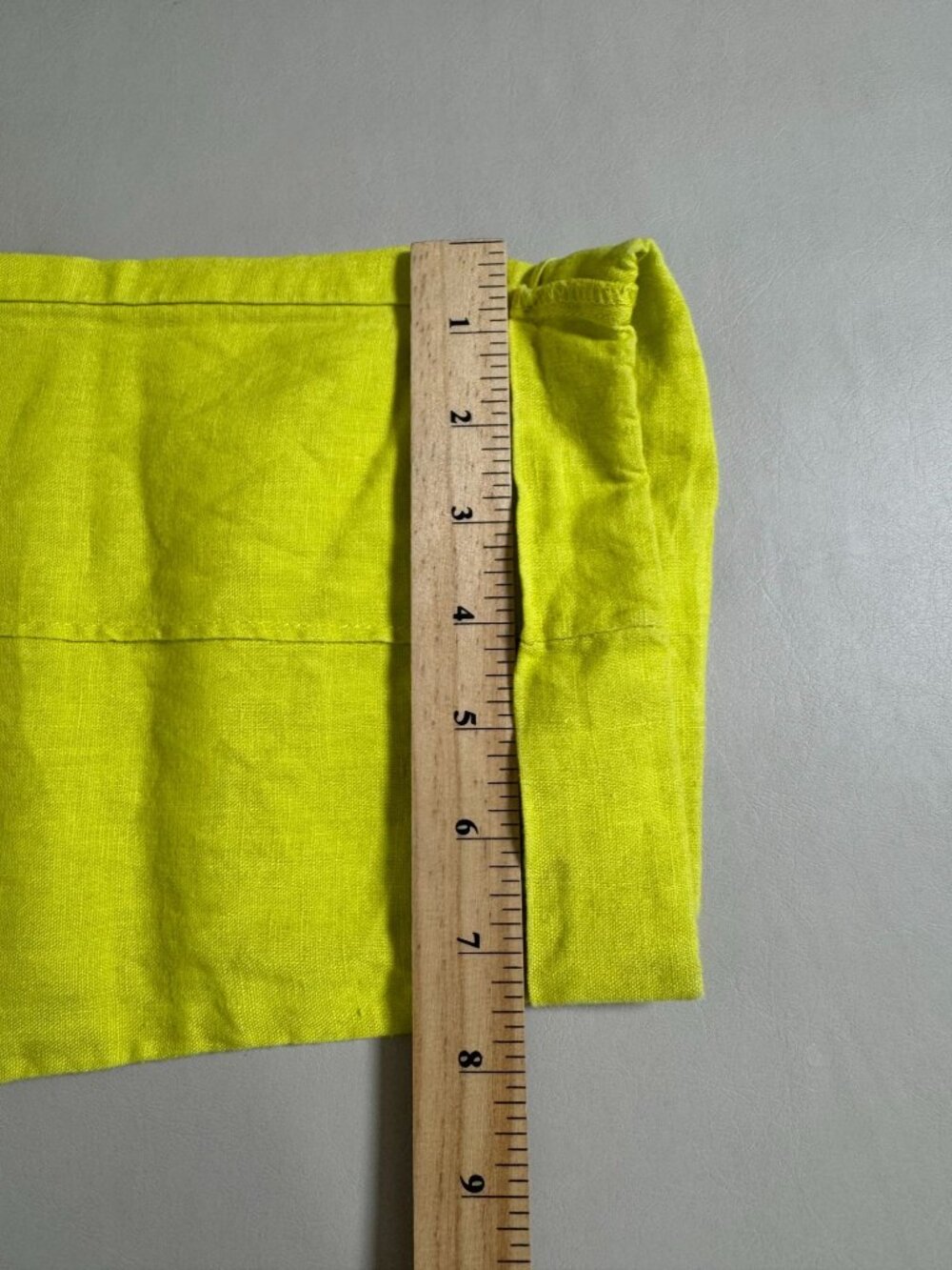 Ellen Tracy Women Lime Green 100% Linen Elastic Waist Pants Size Large Lagenlook - Picture 8 of 15